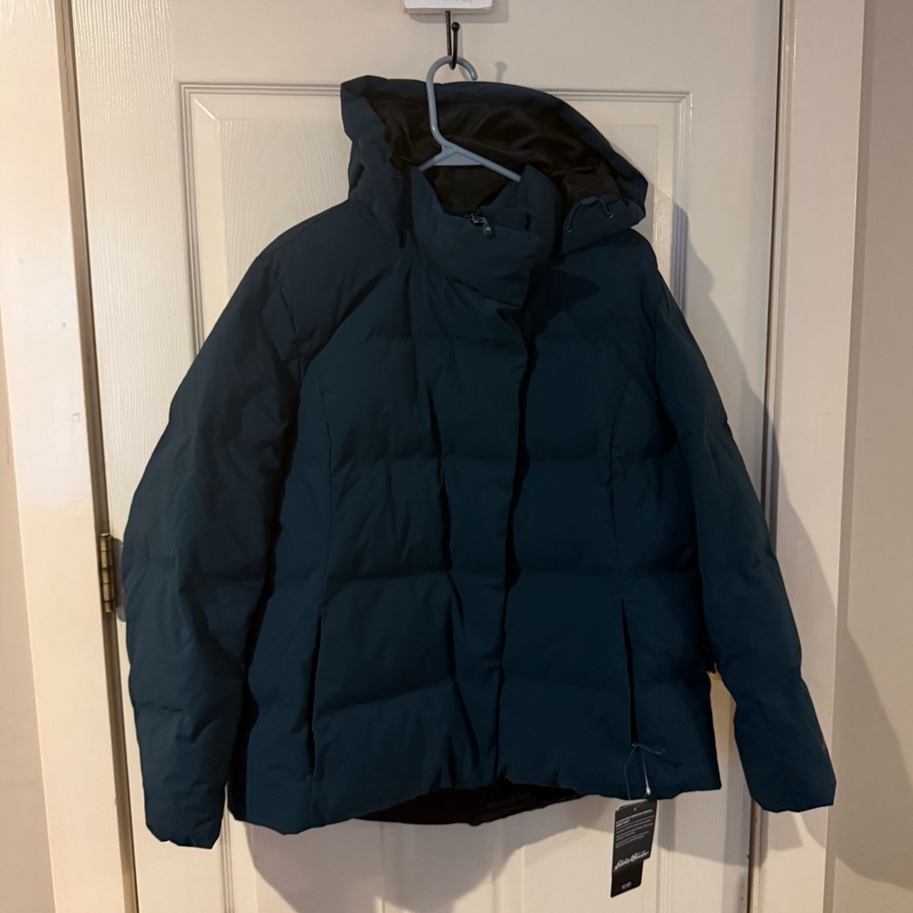 Teal Eddie Bauer Puffer Coat XXL